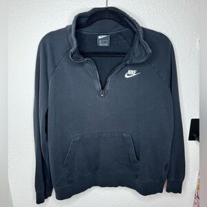 Black Nike half zip sweatshirt